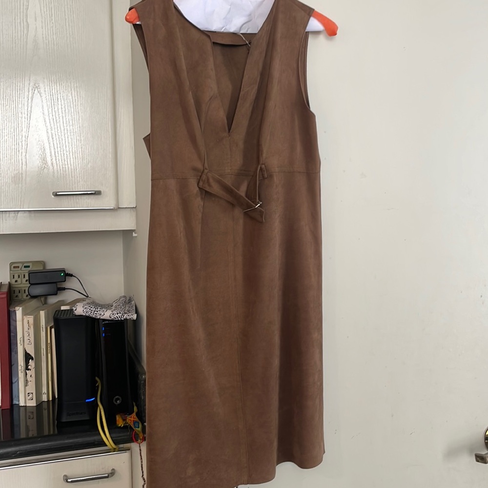 MaxStudio faux suede dress